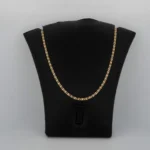 Cadena Ancla 3 Oros 18K