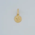 Dije Redondo Ángel Oro 18K