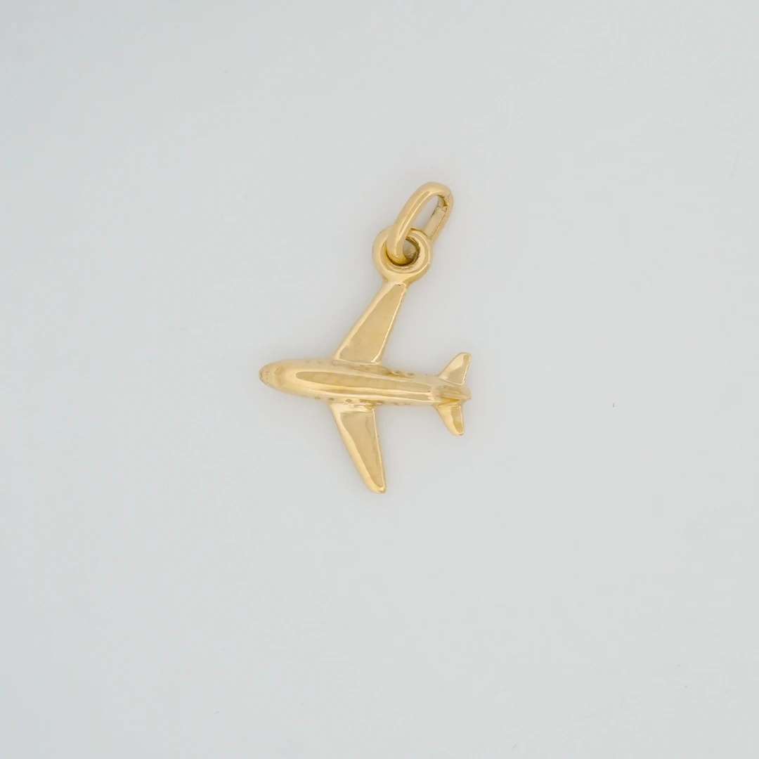 1582340.webp Dije Avión Oro 18K - Image 1