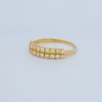 Anillo con Zircones Oro 18K