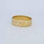 Anillo Matrimonio con Zircones Oro 18K