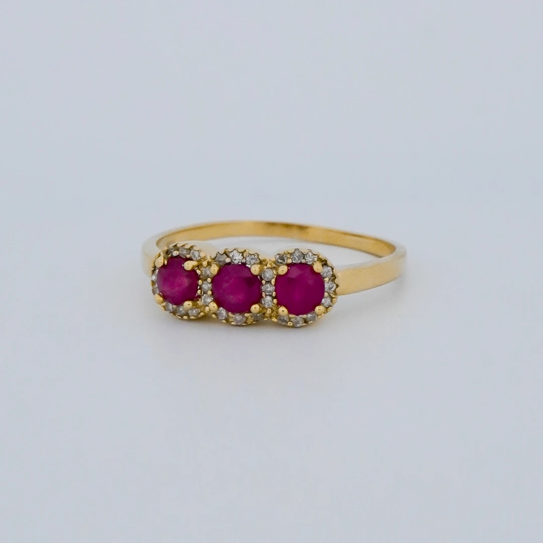 1903065.webp Anillo Piedras Finas Oro 18K - Image 1