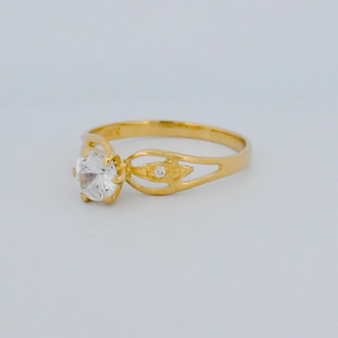 1903066.webp Anillo de Compromiso con Zircones Oro 18K - Image 1